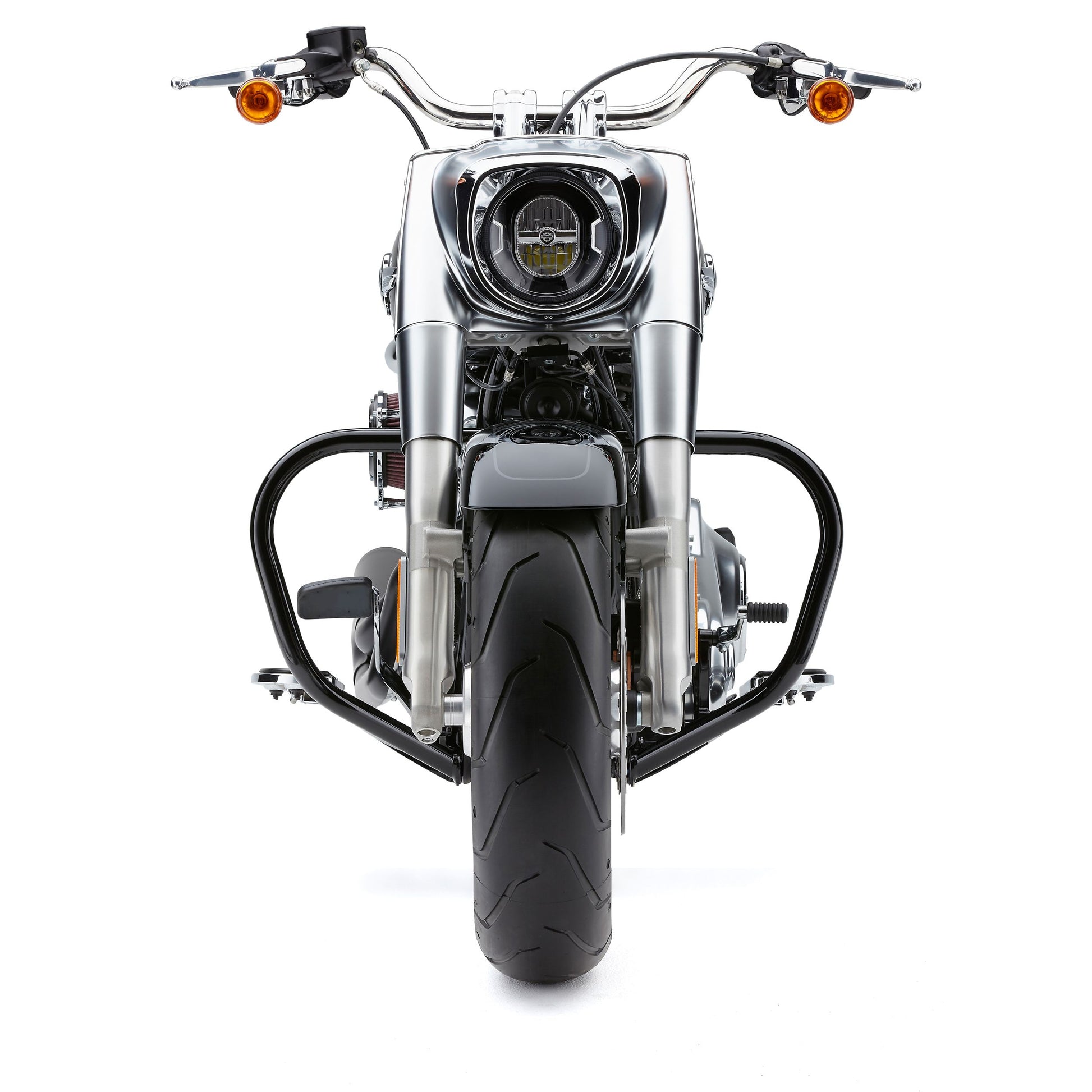 Freeway Bars 1.25" Black Flst (Exc Flstc) 00 17