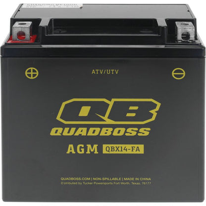 QuadBoss Maintenance-Free AGM Battery QBX14-FA