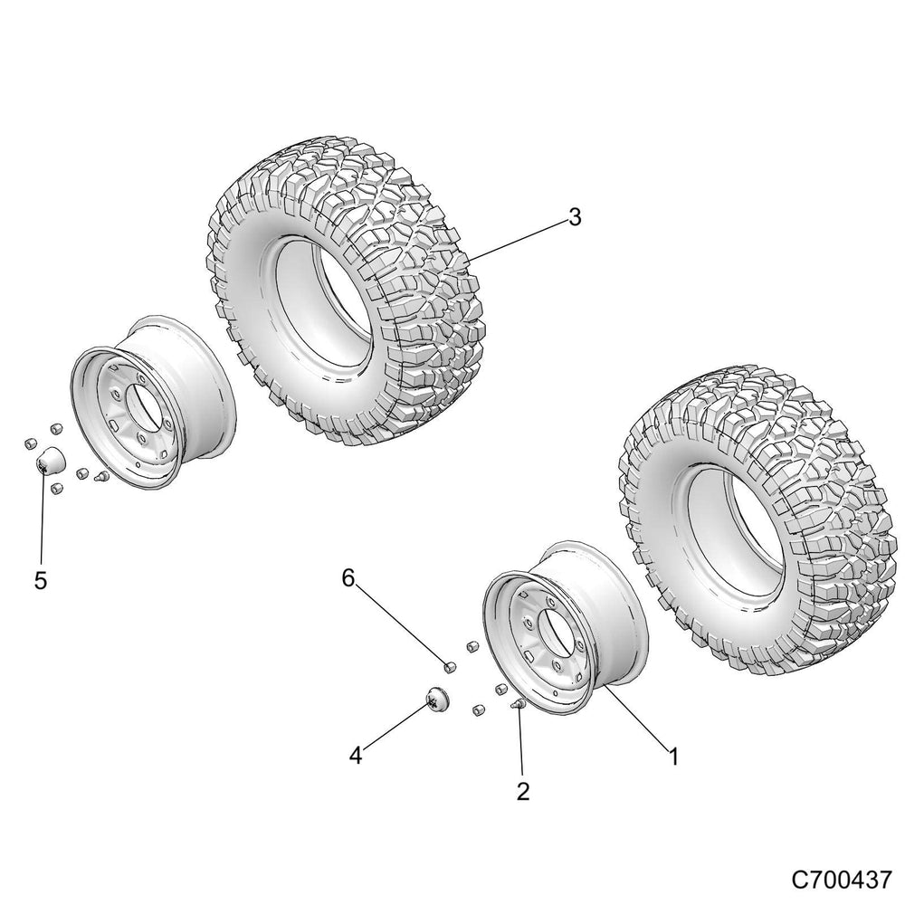 
                      
                        Polaris Off Road Rim, 12 x 6, Black, Genuine OEM Part 1523395-067, Qty 1
                      
                    