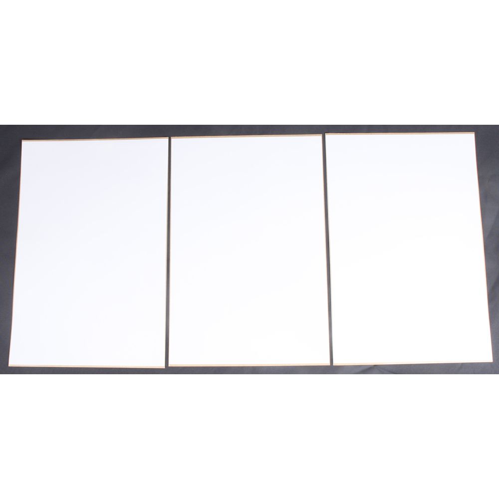 Universal Number Plate White 3/Pk