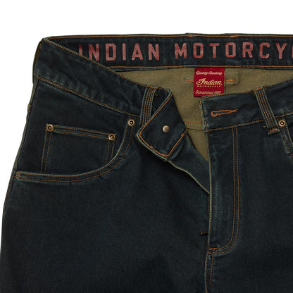 Indian Motorcycle Men's Riding Jean, Blue - 36 x 32-28333953632