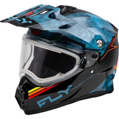 Trekker Cw Conceal Helmet Elec Shld Slate/Black/Red Xl