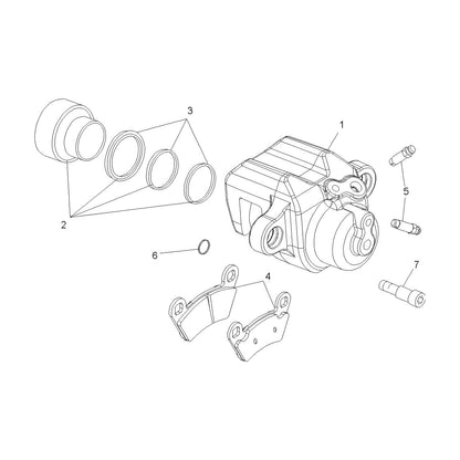 Polaris ATV Piston Seals Kit, Genuine OEM Part 2201683, Qty 1