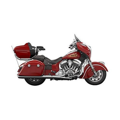 Indian Motorcycle Passenger Armrest Pads, Pair, Fits Specific Chieftain, Roadmaster, Chief, Springfield Models Equipped With Trunk, Black Genuine Leather, for Comfort and Support - 2880041-01