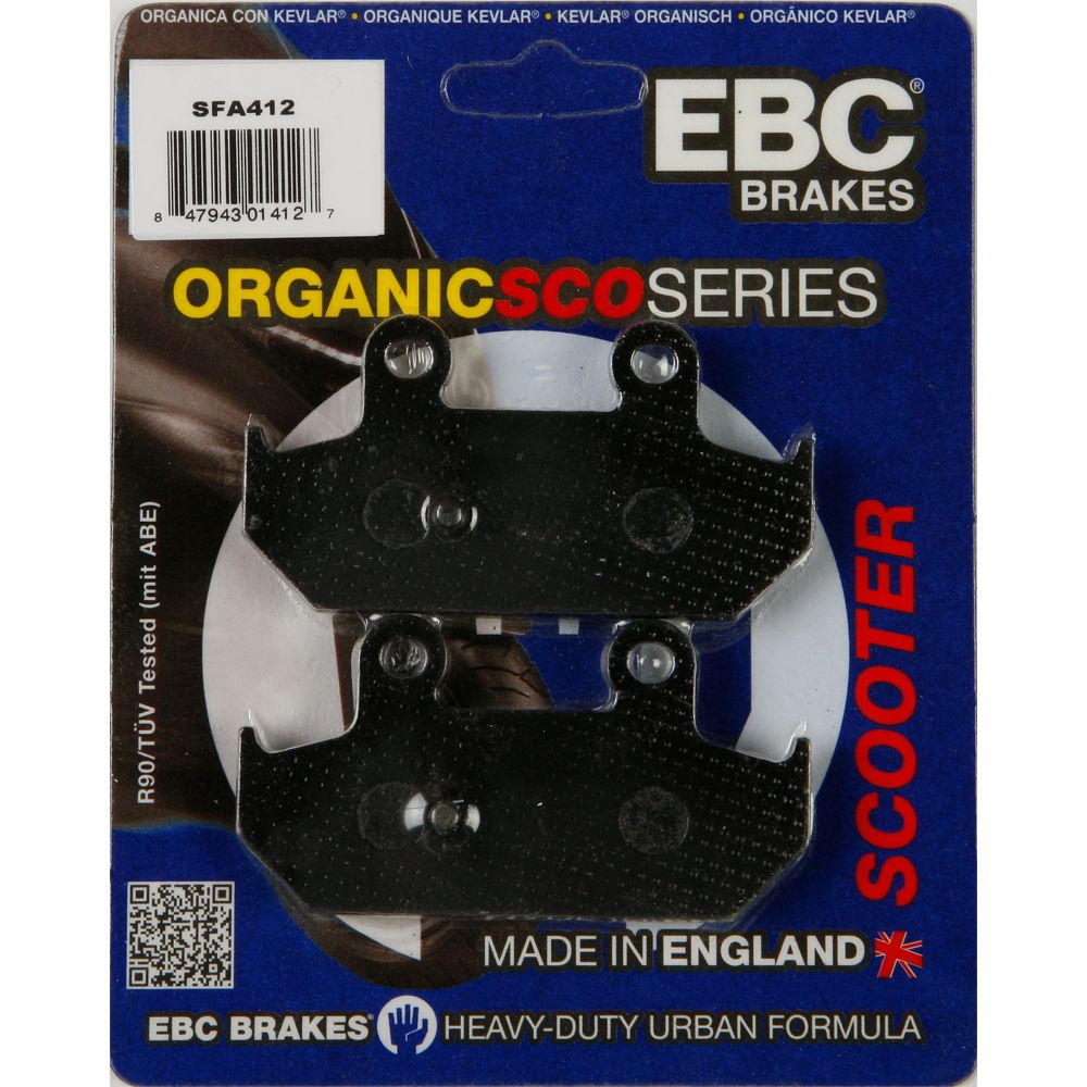 Brake Pads Sfa412 Organic