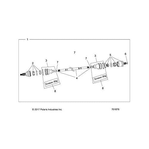 Polaris RZR Bar, Genuine OEM Part 3236161, Qty 1
