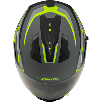 Ff 18 Drift Helmet Matte Grey/Hi Viz Lg