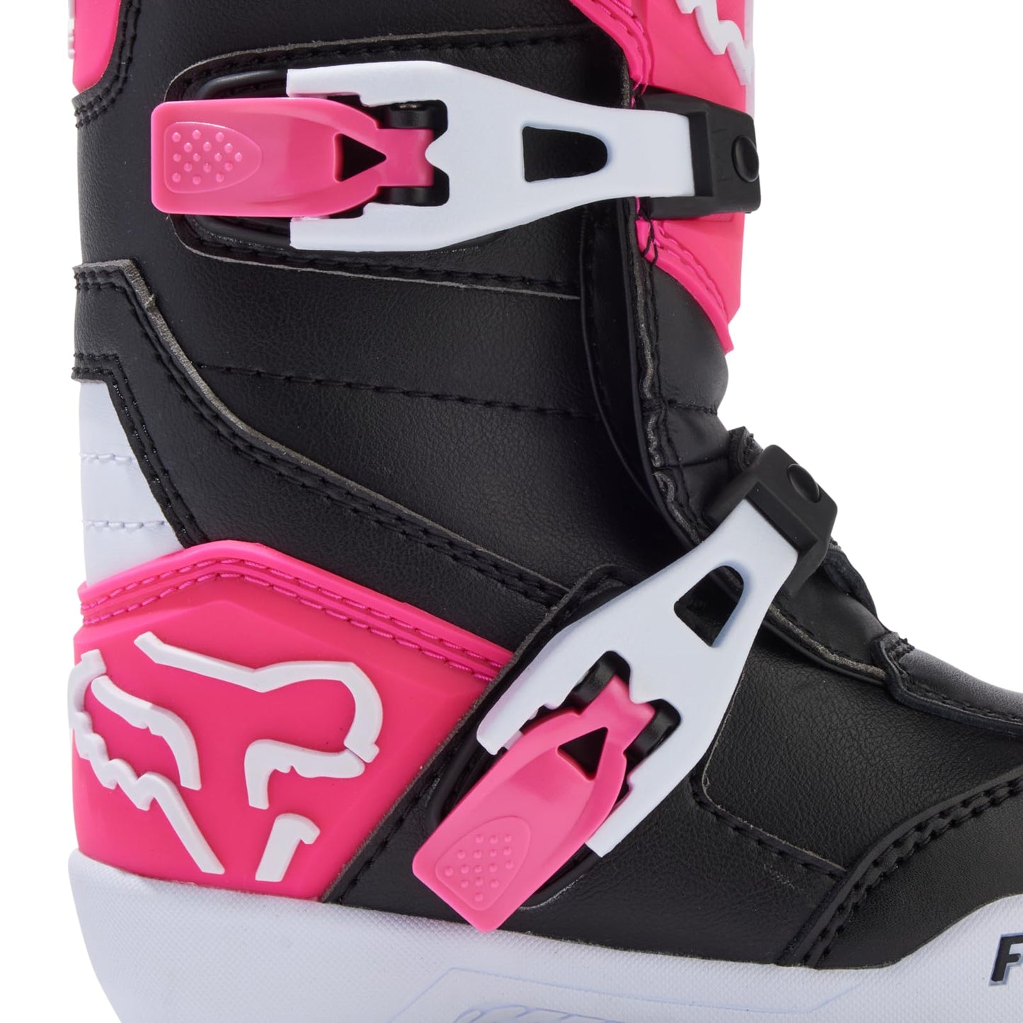 FOX RACING KIDS COMP MOTOCROSS BOOTS, BLACK/PINK, 12