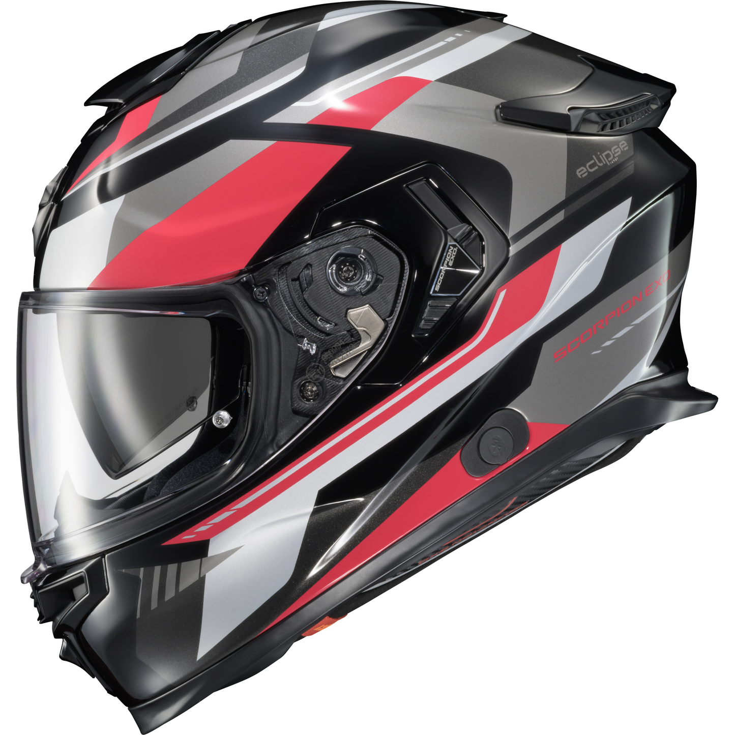 Exo Eclipse Full Face Helmet Lunar Red/White/Black Md
