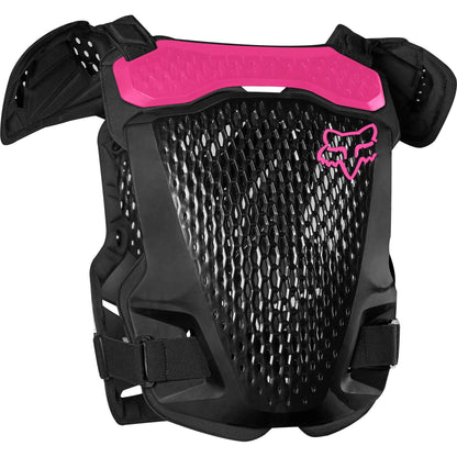 Fox Racing Youth R3 Motocross Chest Protector, Black/Pink