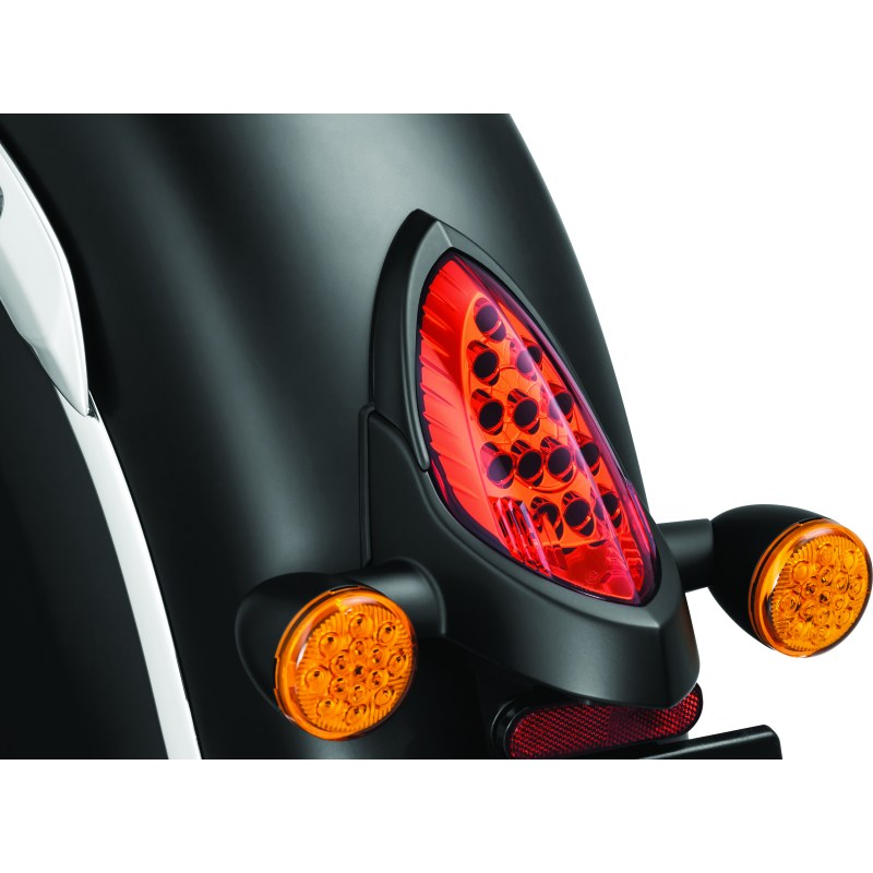 Kuryakyn Tail Light Top Trim Satin Black