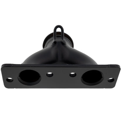 Polaris ATV Manifold, Twin, High Temp Powder Paint High Temp Powder Paint, Black, Genuine OEM Part 1261077-489, Qty 1