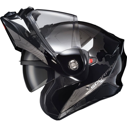 Exo At960 Modular Helmet Topographic Black/White Md