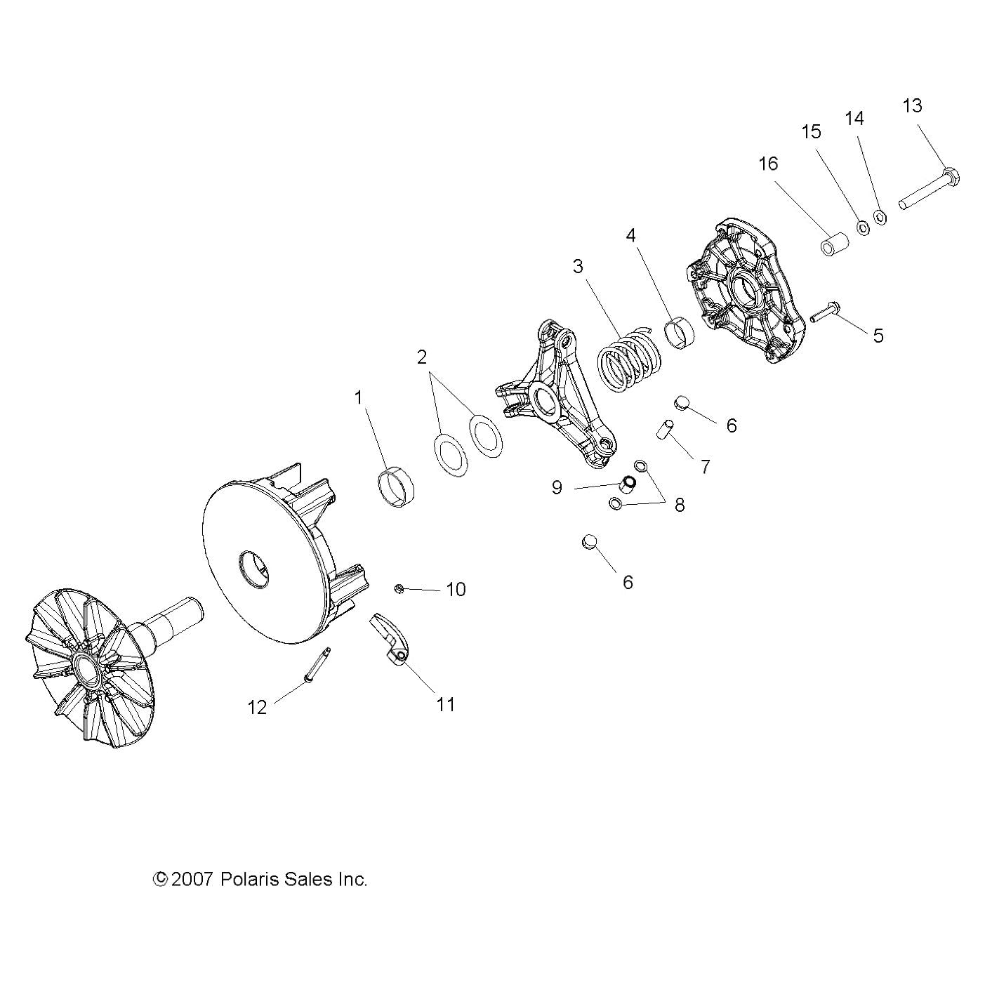 Polaris ATV Shift Weight, Genuine OEM Part 5632281, Qty 1