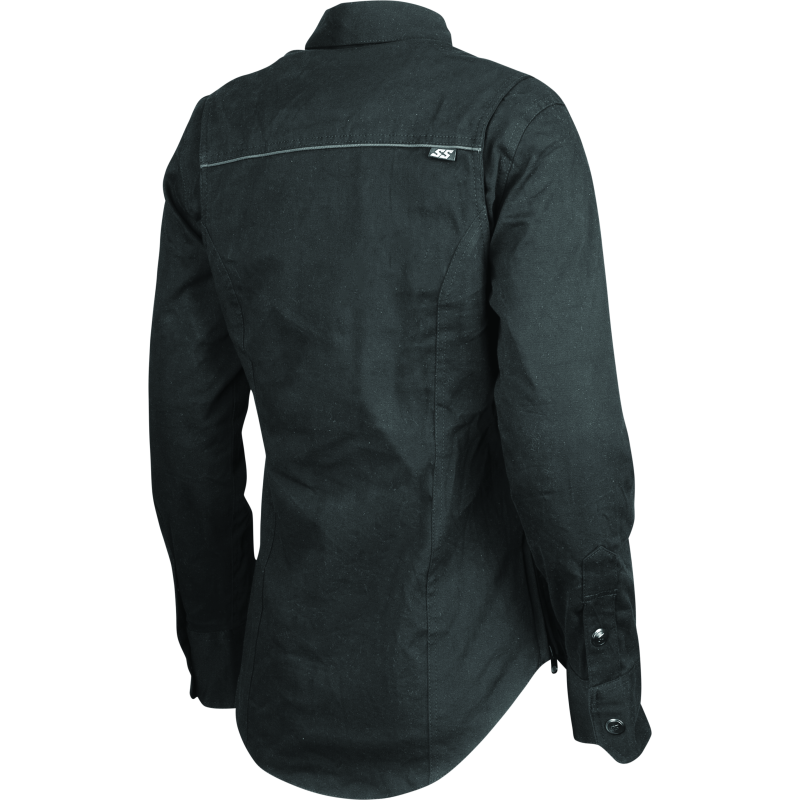 Speed and Strength Speed Society Armored Moto Shirt Black Womens - XS