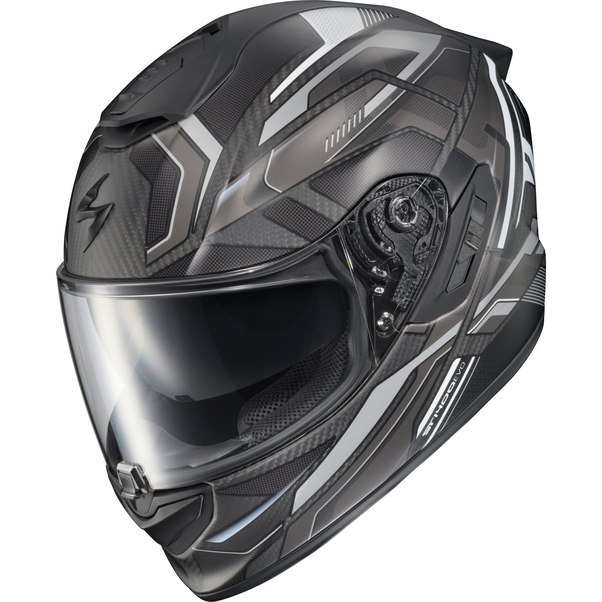 Exo St1400 Evo Carbon Helmet Hex Matte Grey Sm