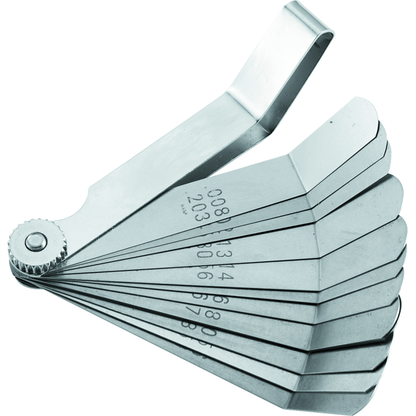 BikeMaster 12-Blade Angled Combination Tappet Feeler Gauge Set - Pack of 3