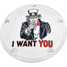 7   M8 Touring Derby Cover Uncle Sam Chrome