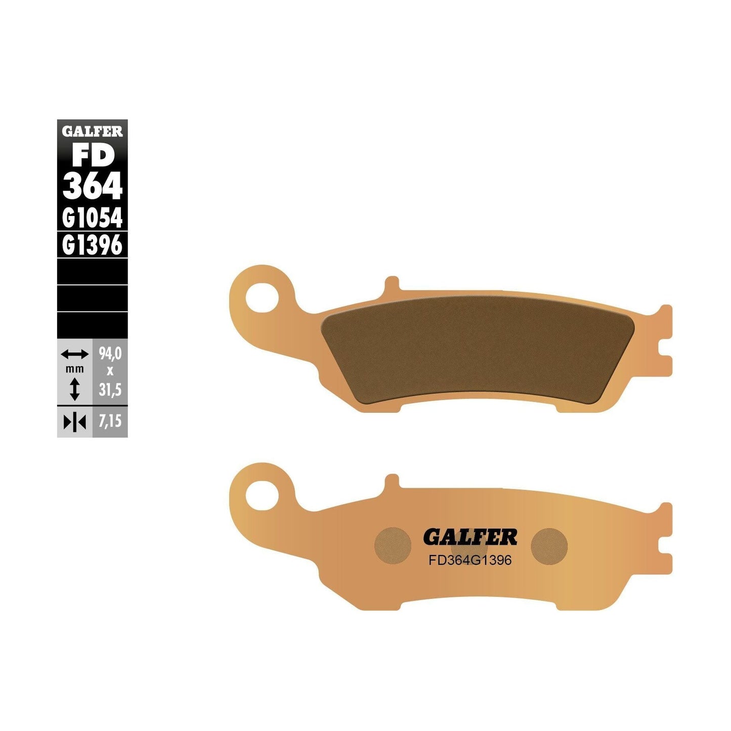 Brake Pads Sintered Fd364g1396