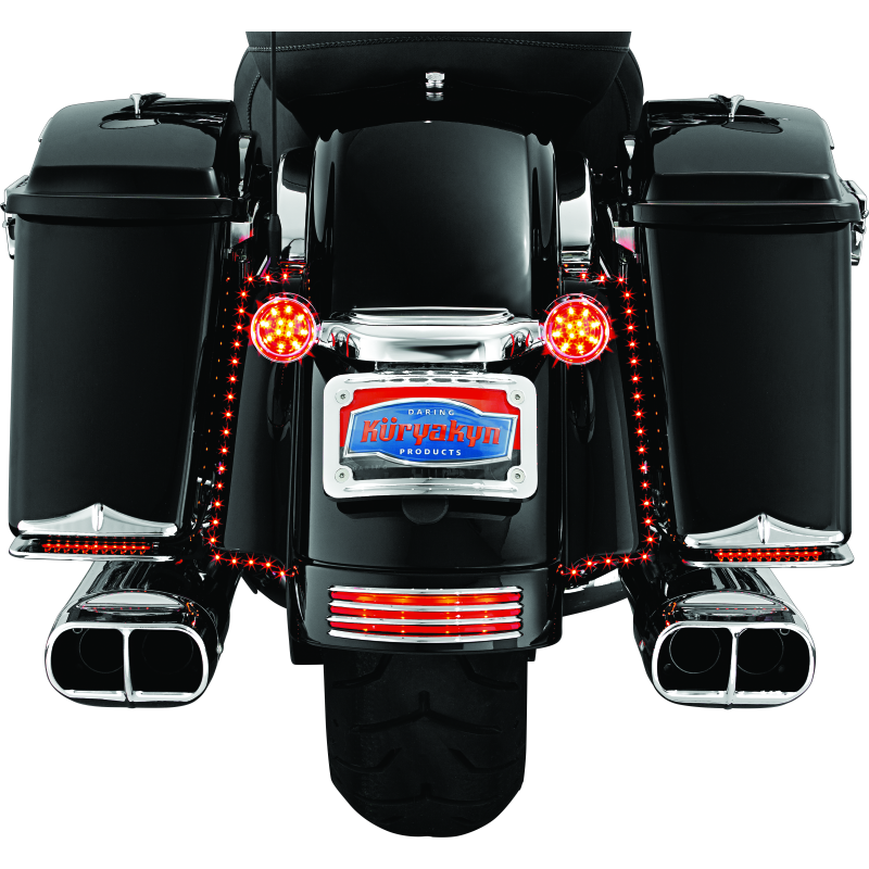 Kuryakyn Curved License Plate Mount Chrome