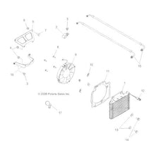 Polaris ATV Cooler Hose, Threaded, 90 Degrees, Genuine OEM Part 5413650, Qty 1
