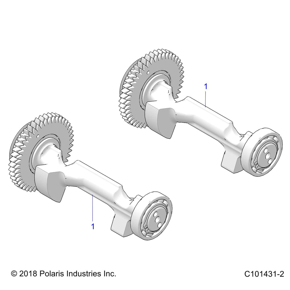 
                      
                        Polaris ATV Balance Shaft Assembly, Genuine OEM Part 1204929, Qty 1
                      
                    