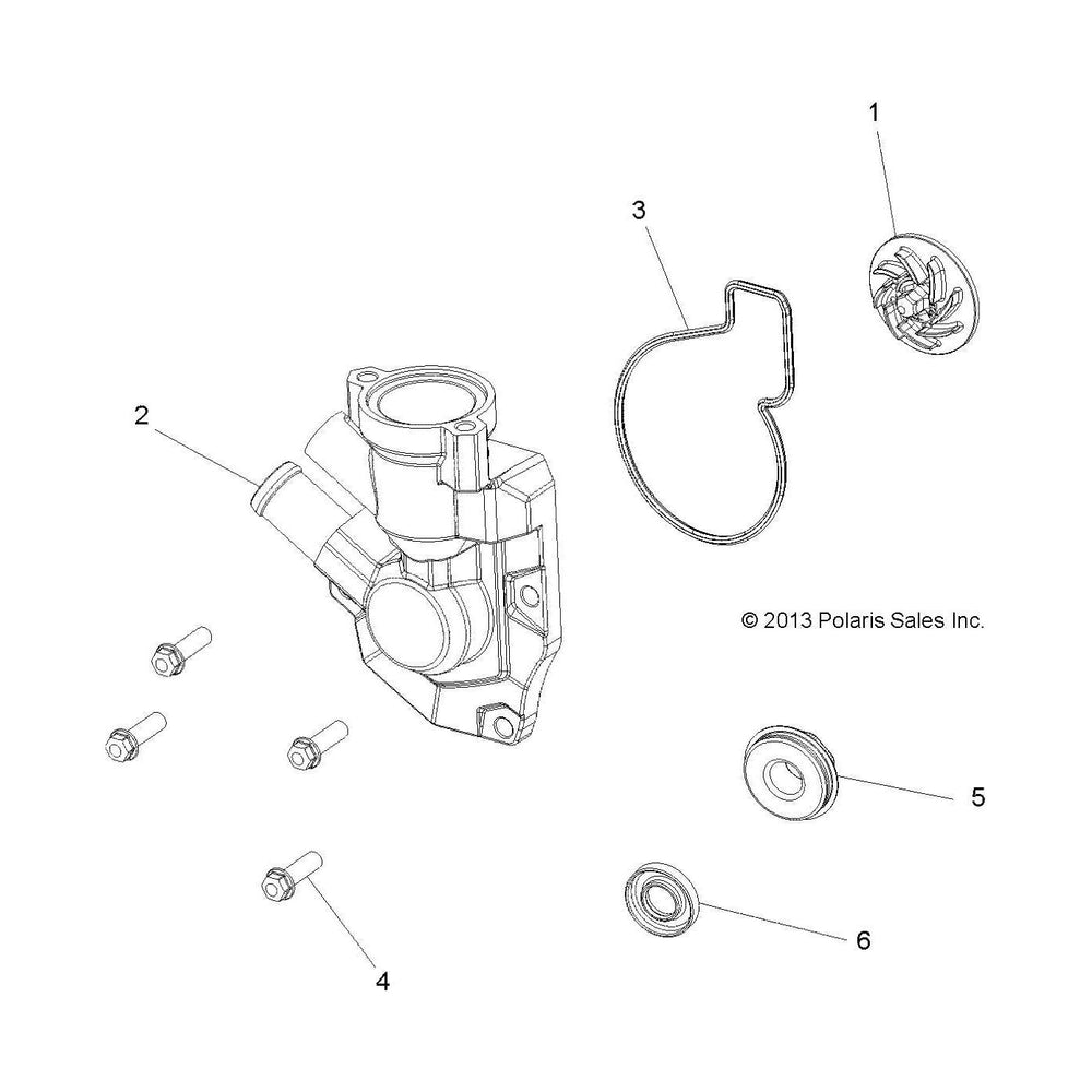
                      
                        Polaris GEM Waterpump Gasket, 325, Genuine OEM Part 5414310, Qty 1
                      
                    