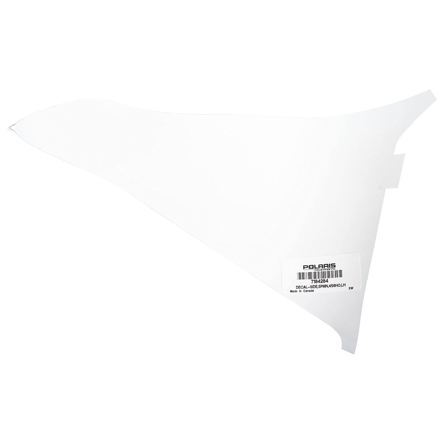 Polaris ATV "Sportsman 450 H.O." Side Decal, Left, Genuine OEM Part 7184284, Qty 1