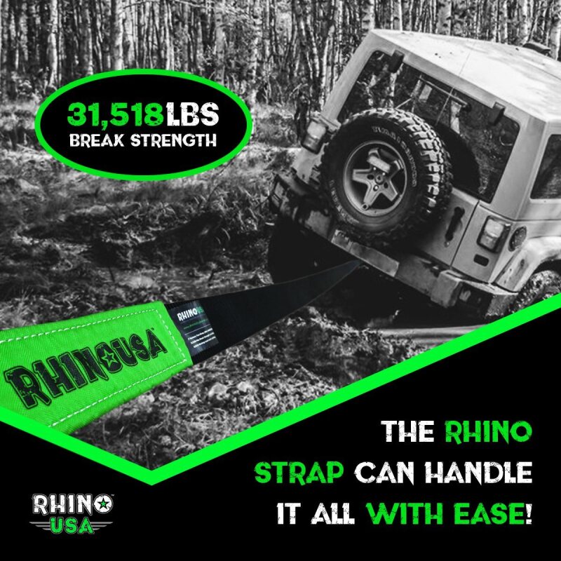 Rhino USA 20Ft Tow Strap/Hitch Combo
