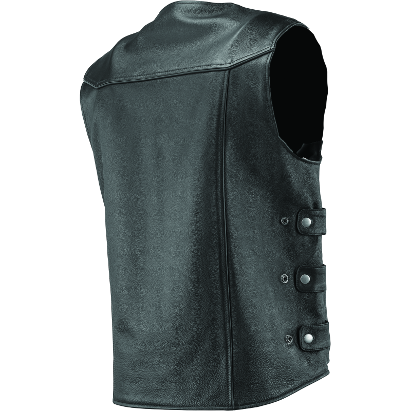 Kuryakyn Leather By River Road Plains Leather Vest Black - Small