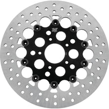 Twin Power 84-17 Big Twin Exc 11.8 and Lug Mount 84-13 XL Front 11.5 Floating Rotor W/Holes Black