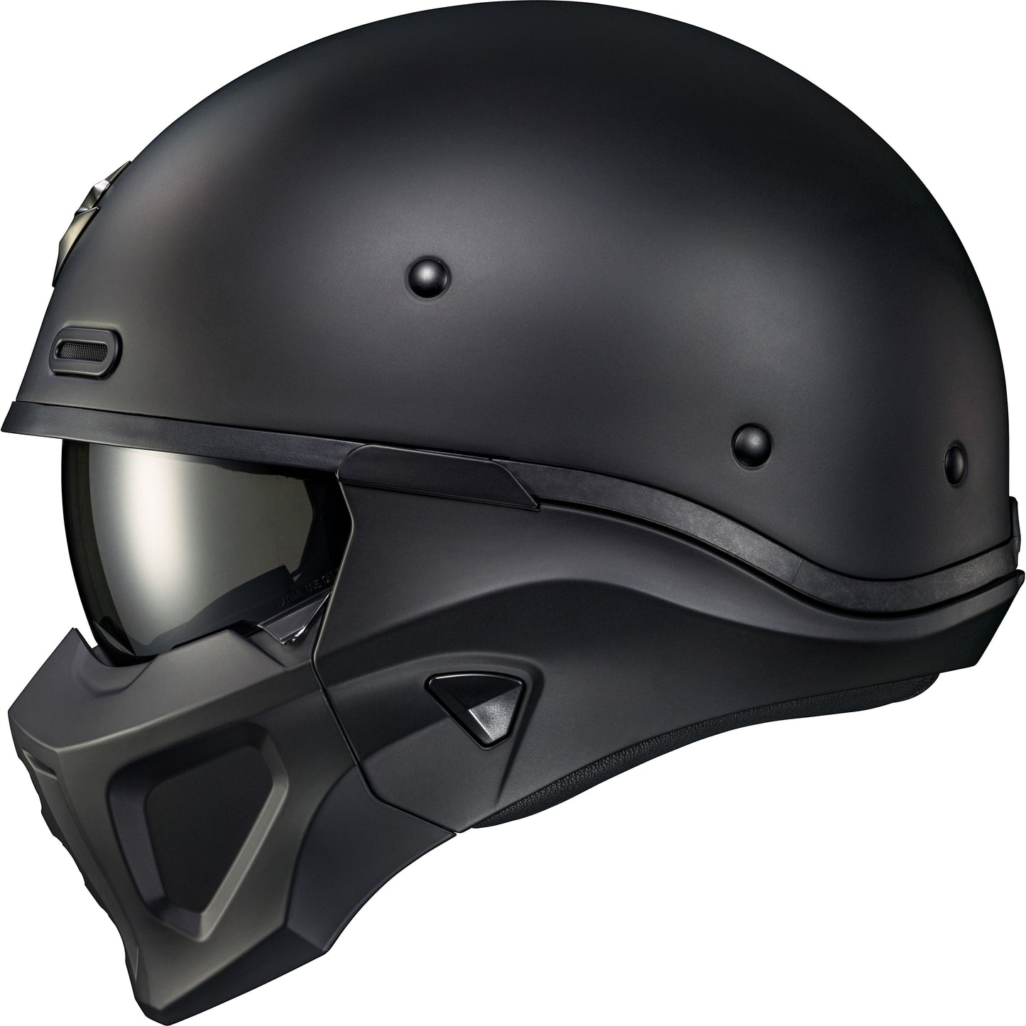 Covert X Open Face Helmet Matte Black Lg