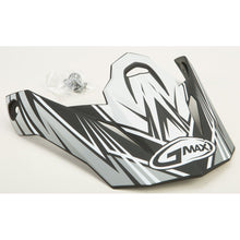Visor W/Screws Raz Mx 86 Matte Silver/White