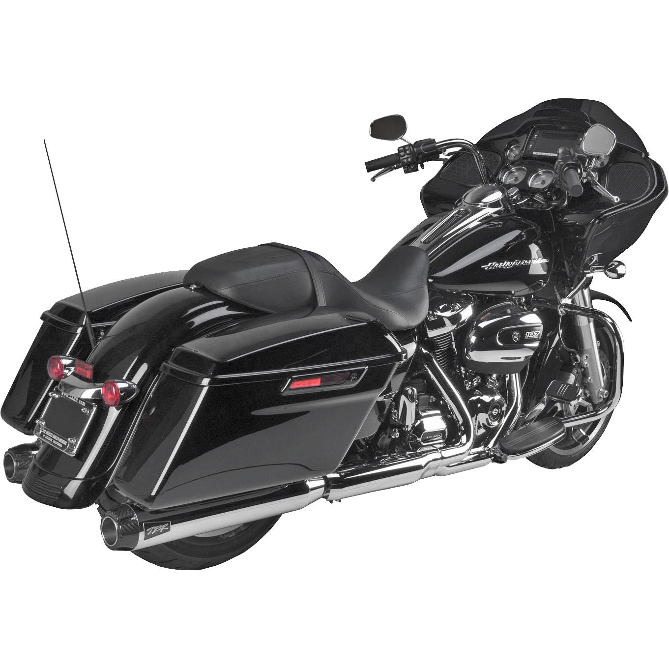 Comp S Slip On M8 Flh/Flt Chrome W/Cf Endcap