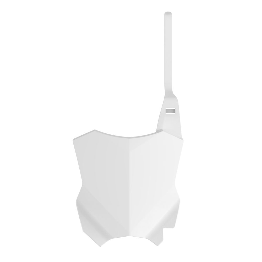 Front Number Plate White