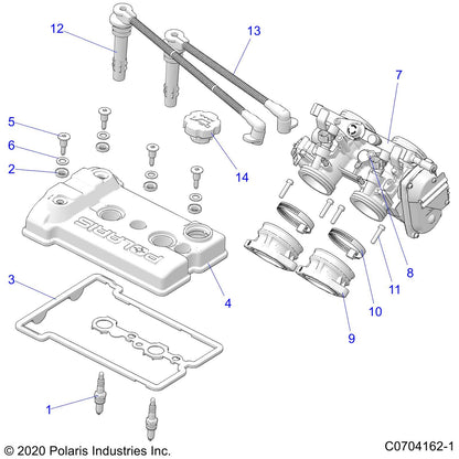 Polaris RZR Fuel Rail, SRV, Genuine OEM Part 2521878, Qty 1