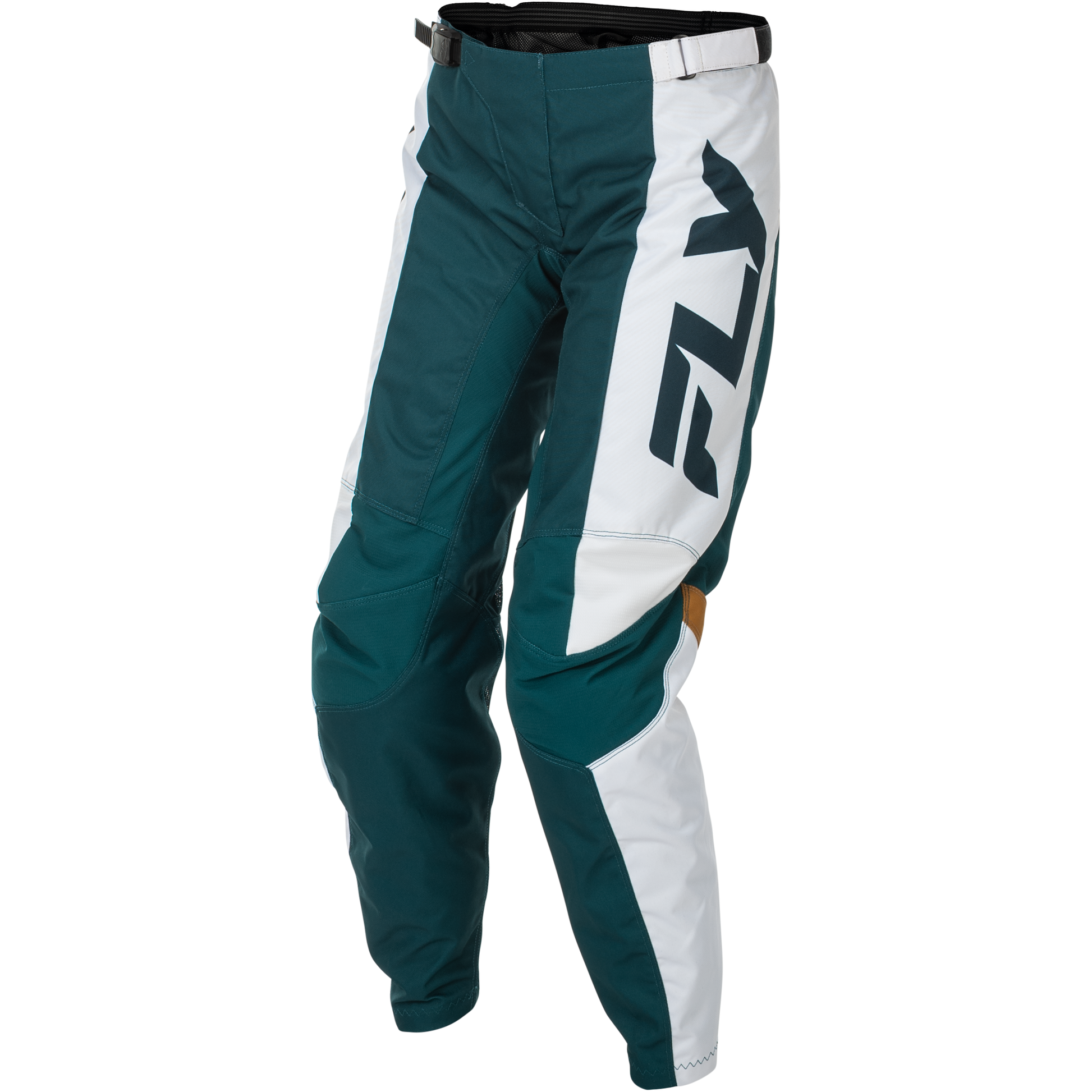 Women's F 16 Pants Teal/White/Gold Sz 09/10