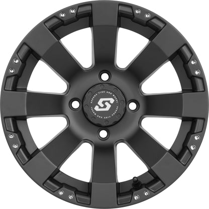 Spyder Wheel 12x7 4/137 5+2 (+10mm) Black