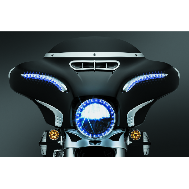 Kuryakyn Smooth Windshield Trim 14-Up Touring Chrome