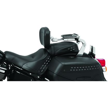 Kuryakyn Fixed Mounts Multi-Purpose Driver & Passenger Backrest 18-Up Softail Black