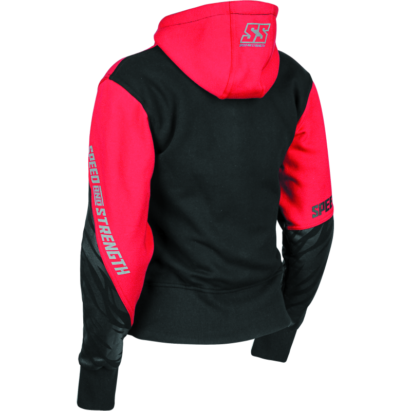 Speed and Strength Cat Outa Hell Hoody Red/Black Womens - XS