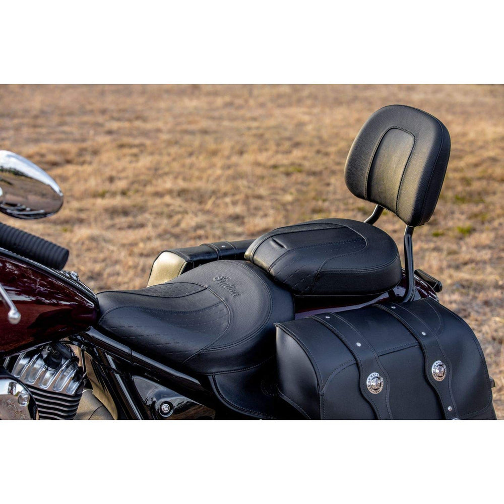 Indian Motorcycle Sissy Bar, Thunder Black, Fits Specific Chief, Chief Bobber, Chief Dark Horse, Super Chief, Sport Chief Models and More, Quick Release Technology, Comfort and Support - 2884632-266