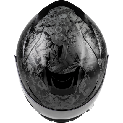 Sentinel Mech Helmet Black/Grey/Red Md