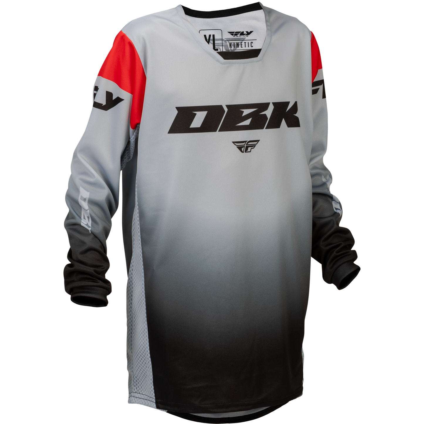Youth Kinetic Dbk Jersey Grey/Black/Red Ys