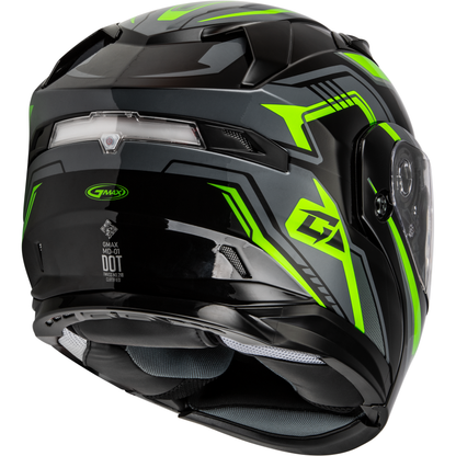 Md 01s Transistor Snow Helmet Black/Grey/Green Xl