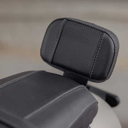 Indian Motorcycle Syndicate Passenger Backrest, Low Profile, Fits Scout, Scout Bobber, Scout Rogue, Scout Rogue Sixty Models and More, All-Weather Black Vinyl, for Comfort and Support - 2889429-VBA