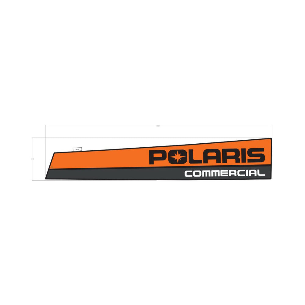 Polaris Off Road Side Box Decal, Polaris, Left, Genuine OEM Part 7191145, Qty 1