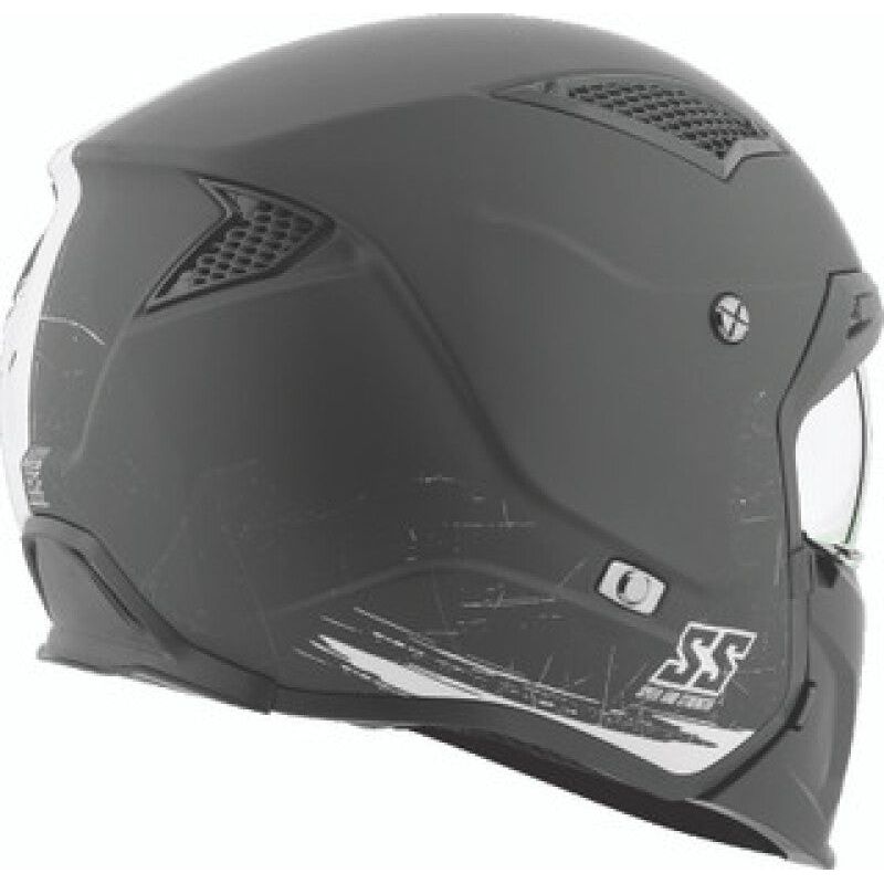 Speed and Strength SS2400 Tough As Nails Helmet Black/White - Medium