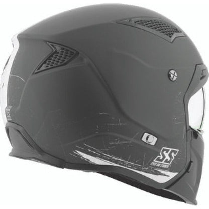 Speed and Strength SS2400 Tough As Nails Helmet Black/White - Medium