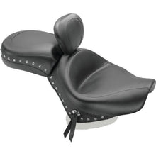 Mustang 97-13 HD FL Touring Saddlebag Tour-Pak Lid Covers (Pair) Deluxe - Black w/ Grey Stitching